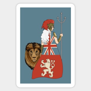 Britannia the Warrior (Small Design) Sticker